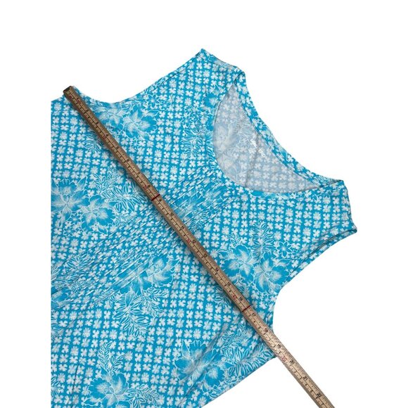 Lands End Womens Sleeveless Floral Top M - Picture 10 of 11